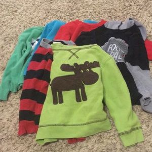 Lot of six 18-24 month long sleeved shirts